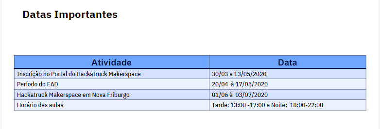 datas imp