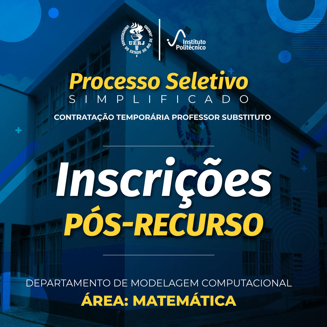 Lista de inscritos pós-recurso – contratação de professor substituto | DMC