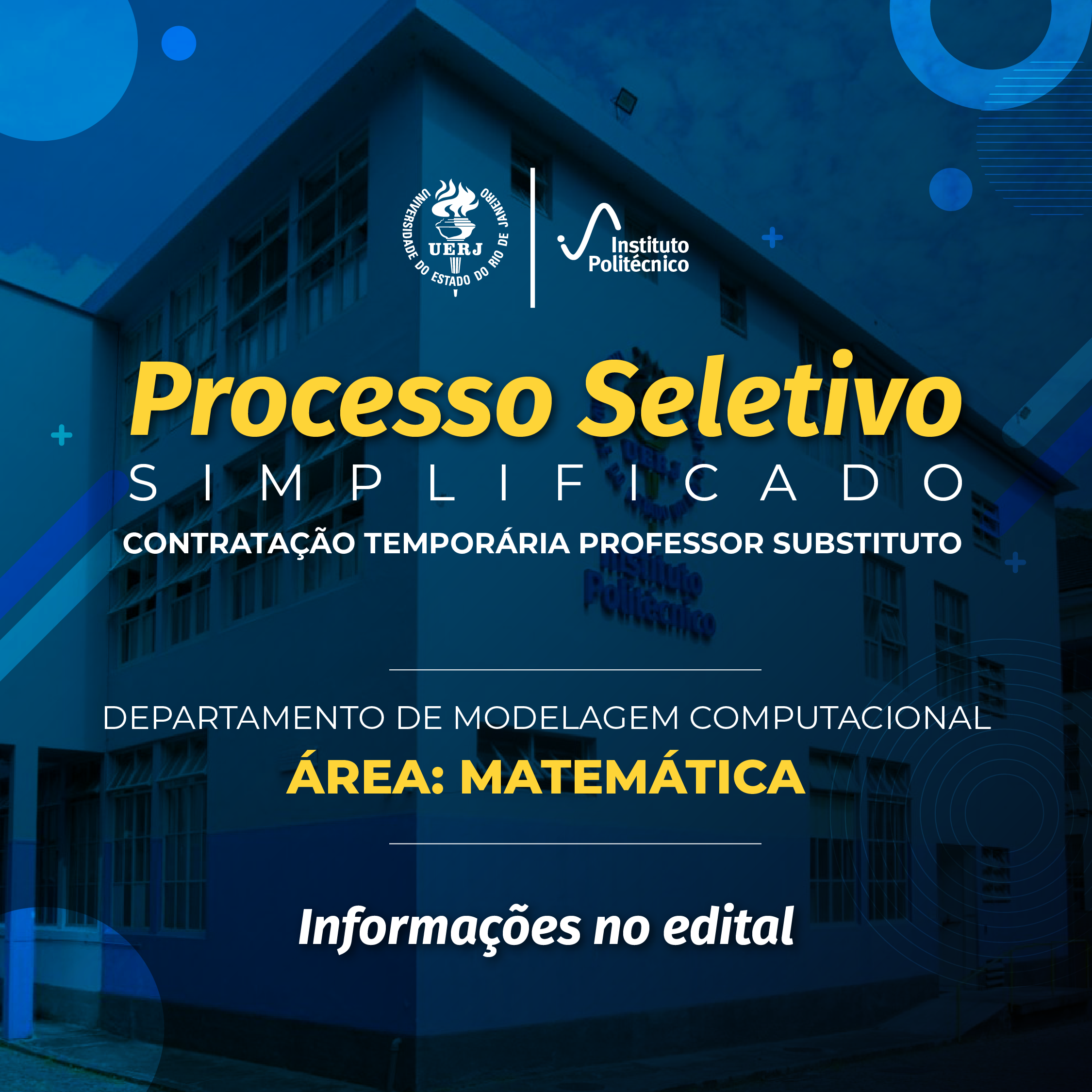 Processo Seletivo Simplificado – contratação de professor susbtituto | DMC