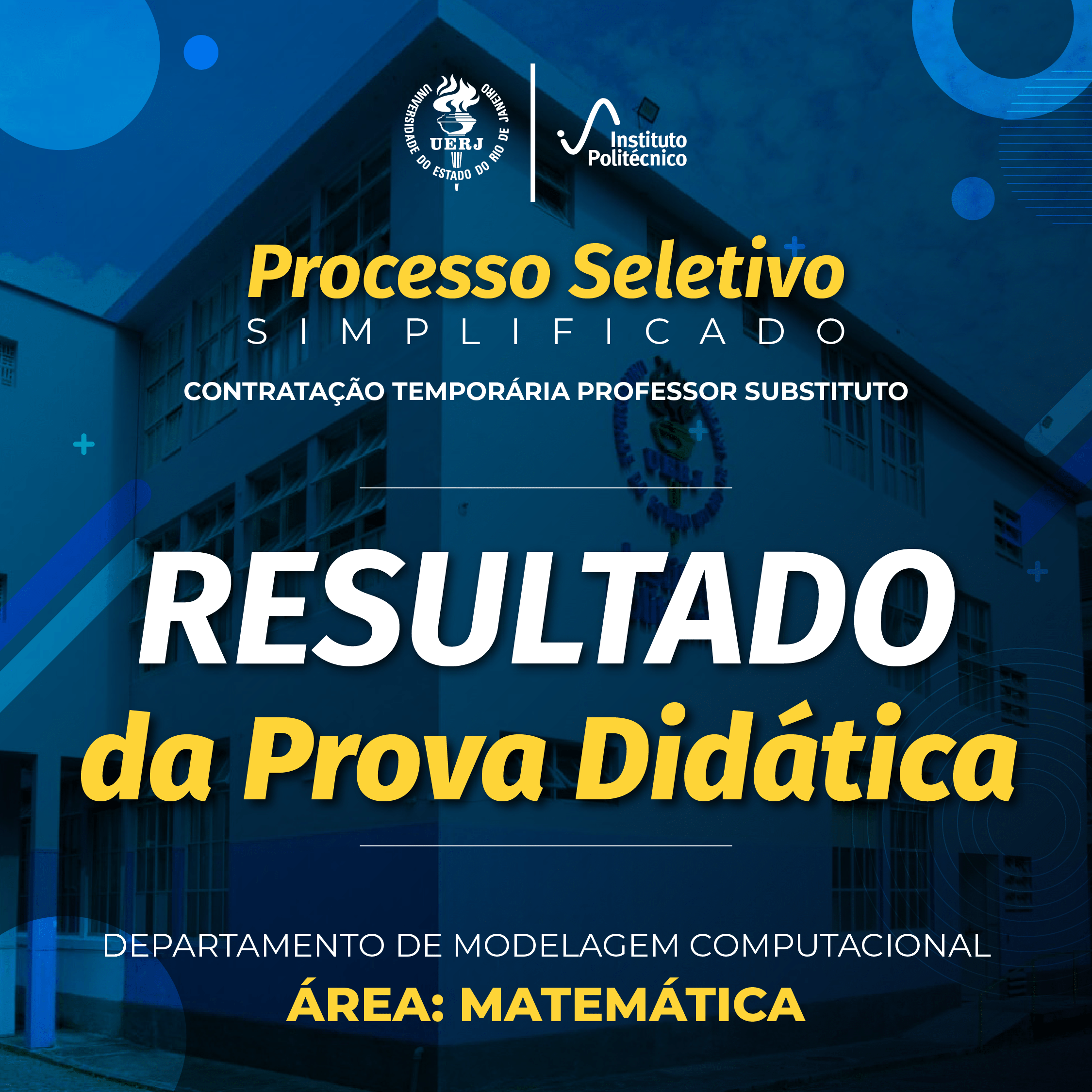 Resultado da Prova Didática – contratação de professor substituto | DMC