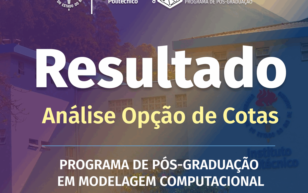PPG-MC – Resultado da Análise de Opção de Cotas