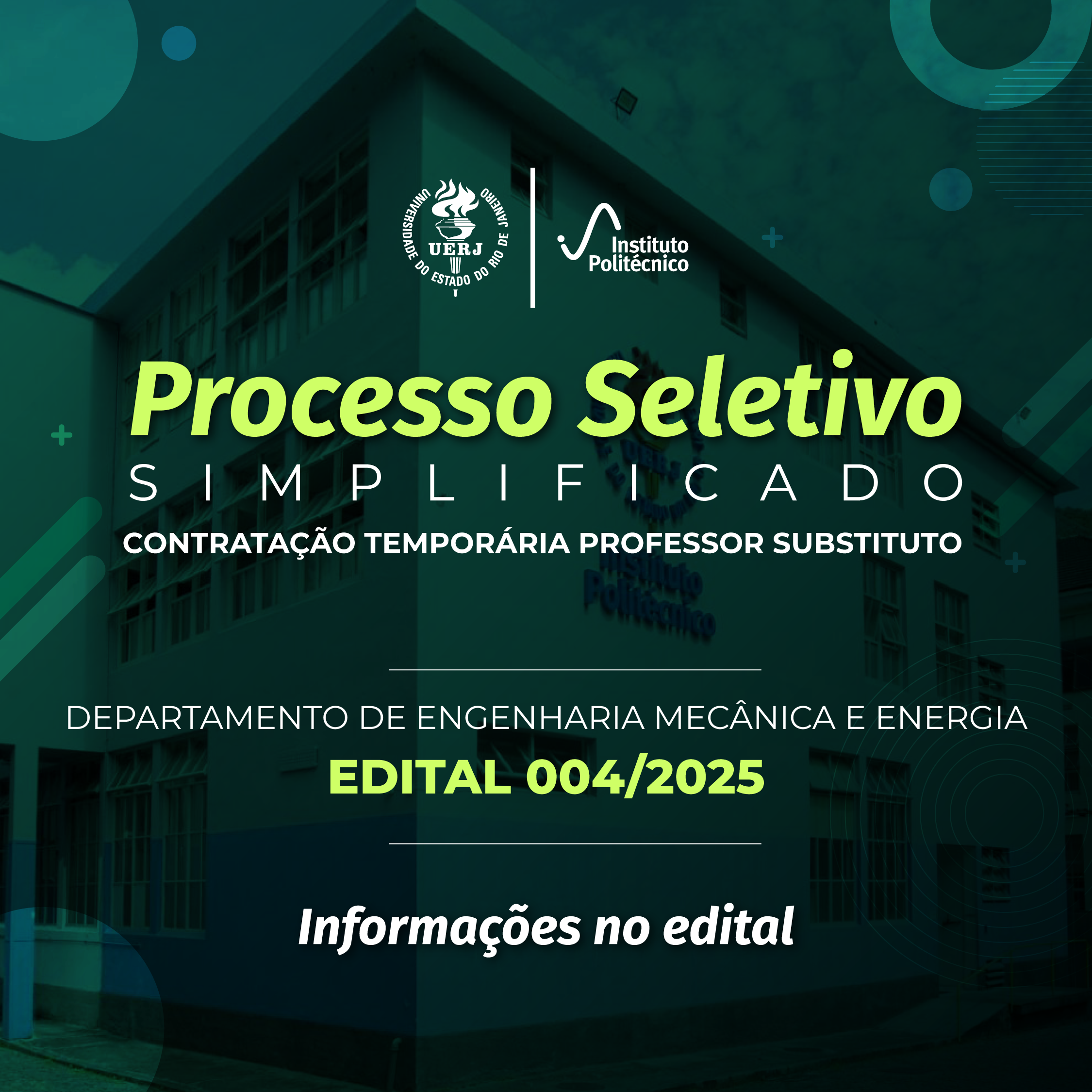 Processo Seletivo Simplificado – Edital 004/2025 | DEMEC