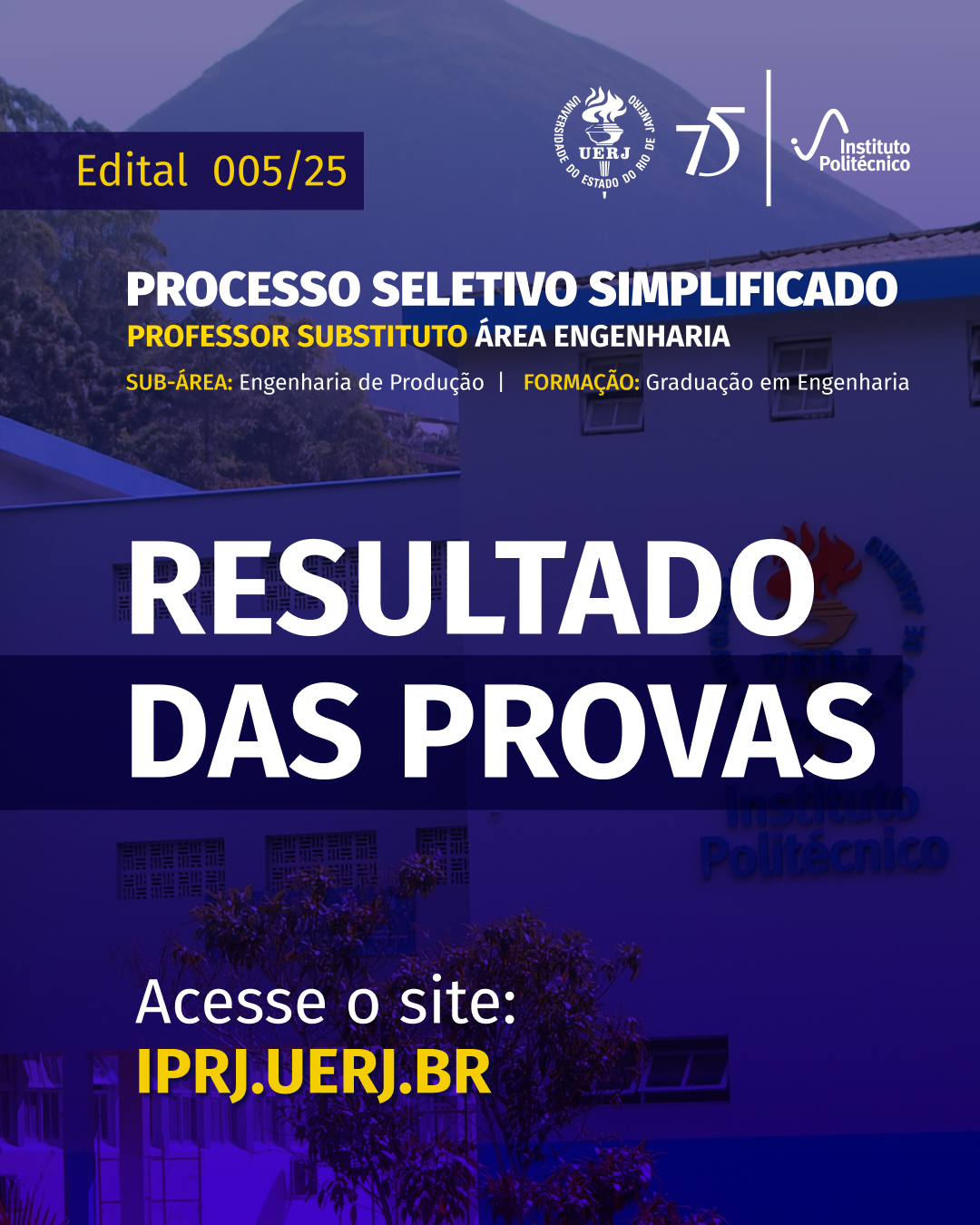 Edital 005/2025 – Resultado da(s) Prova(s)